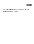 Lenovo ThinkPad 43N3222 User's Manual