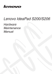 Lenovo Laptop S200 User's Manual