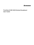 Lenovo Laptop GOBI 5000 User's Manual