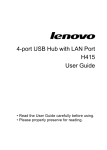 Lenovo H415 User's Manual