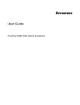 Lenovo GOBI 4000 User's Manual