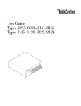 Lenovo 8095 User's Manual