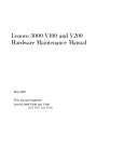 Lenovo 3000 V100 User's Manual