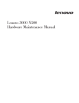 Lenovo 3000 N500 User's Manual
