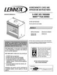 Lennox International Inc. MPB35ST-NM User's Manual