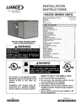 Lennox International Inc. 15GCSX User's Manual