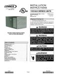 Lennox International Inc. 15CHAX User's Manual