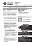 Lennox International Inc. Air Cleaner 504 User's Manual