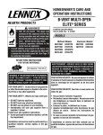 Lennox Hearth EBVCLPM User's Manual