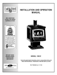 Lennox Hearth 1003C User's Manual