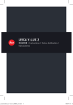 Leica V-LUX 2 Instruction Manual