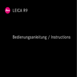 Leica R9 Operating Instructions