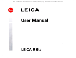 Leica R6.2 User's Manual