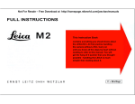 Leica M2 User's Manual