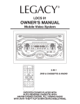 Legacy Car Audio LDCS 91 User's Manual