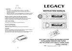 Legacy Car Audio LCD69DSX User's Manual