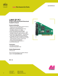 Lava Computer LAVA SP-PCI User's Manual