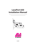 Lava Computer Lava Port 650 User's Manual