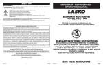 Lasko Fan 4940 User's Manual