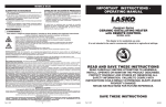 Lasko 6435 User's Manual