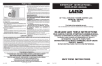 Lasko 5566 User's Manual