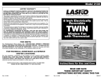 Lasko 2138 User's Manual