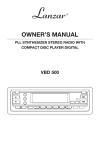 Lanzar Car Audio VBD500 User's Manual