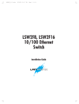 Lantronix LSW2F8 User's Manual