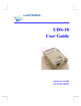 Lantronix Device Server UDS 10 User's Manual