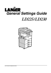 Lanier LD230 User's Manual