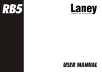 Laney Amplification RB5 User's Manual