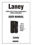 Laney Amplification Speaker CX15-A User's Manual