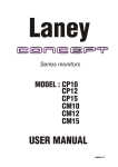 Laney Amplification CP10 User's Manual