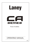 Laney Amplification CA600 User's Manual