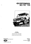 Land Rover DEFENDER LT77S User's Manual