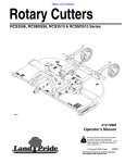 Land Pride RCS3510 User's Manual