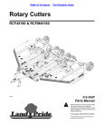 Land Pride RCF45180 User's Manual