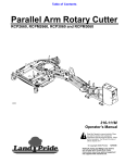 Land Pride RCP3060 User's Manual