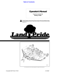 Land Pride RC45180 User's Manual