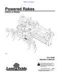 Land Pride PR2596 User's Manual