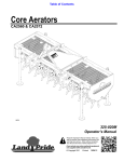 Land Pride CA2560 User's Manual