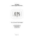 La Crosse Technology WT-8005U User's Manual