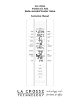 La Crosse Technology WS-7395U User's Manual