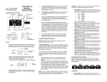 La Crosse Technology ATOMIC WEATHER STATION 308-805 COLOR WIRELESS User's Manual