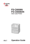 Kyocera FS-C8008DN User's Manual