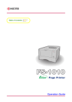 Kyocera FS-1010 User's Manual