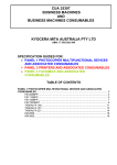 Kyocera CUA 25307 User's Manual