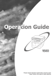 Kyocera 1500 User's Manual