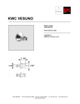 KWC VESUNO Z.505.935.700 User's Manual