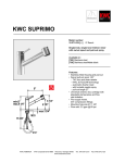 KWC SUPRIMO 10.271.033 User's Manual